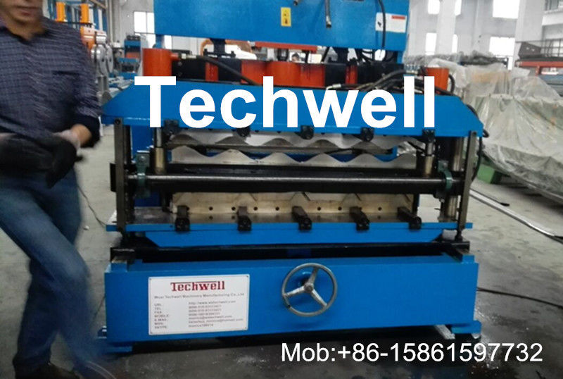 Petit pain galvanisé de tuile de bobine formant la machine pour la tuile de toit en métal, feuille en acier de toiture