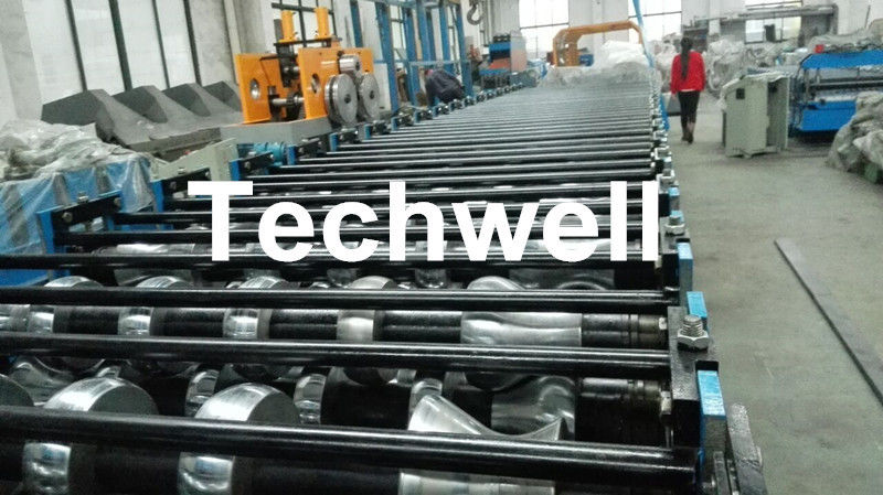 Petit pain ondulé en aluminium de toit de profil formant la machine avec le contrôle de fréquence automatique de PLC