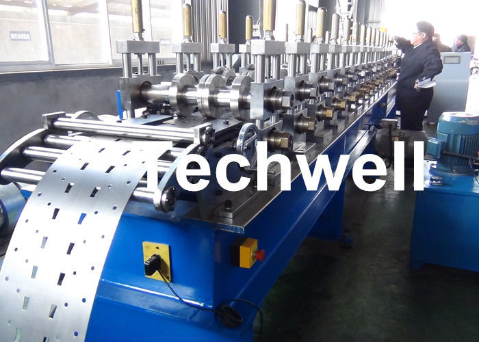 Petit pain droit de support de stockage de feuille en acier d'étagère formant la machine pour le profil de rayonnage de stockage en métal