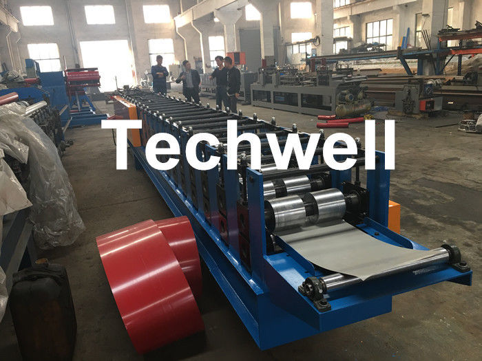 0-15m/Min formant la machine de tuyau de descente de vitesse, petit pain de Rainspout formant la machine avec l'épaisseur 0.4-0.6mm de bobine